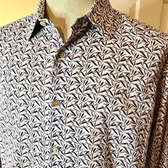 EUC Men's Paul Smith London Soho Shirt‎ Leaf & Ant Print Size 17 or LARGE - Picture 2 of 3